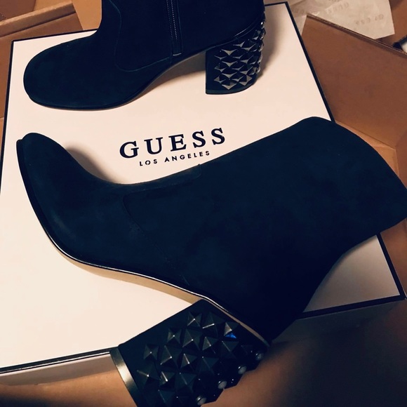 Shoes - Guess Studded Heel Ankle Boots
